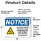 Signmission Cold Burn Hazard Cryogenic Liquid Sign, Vinyl Decal, 5in W x 3.5in L, 2PK OS-2PACK-NS-D-35-L-10700 - alternate 5